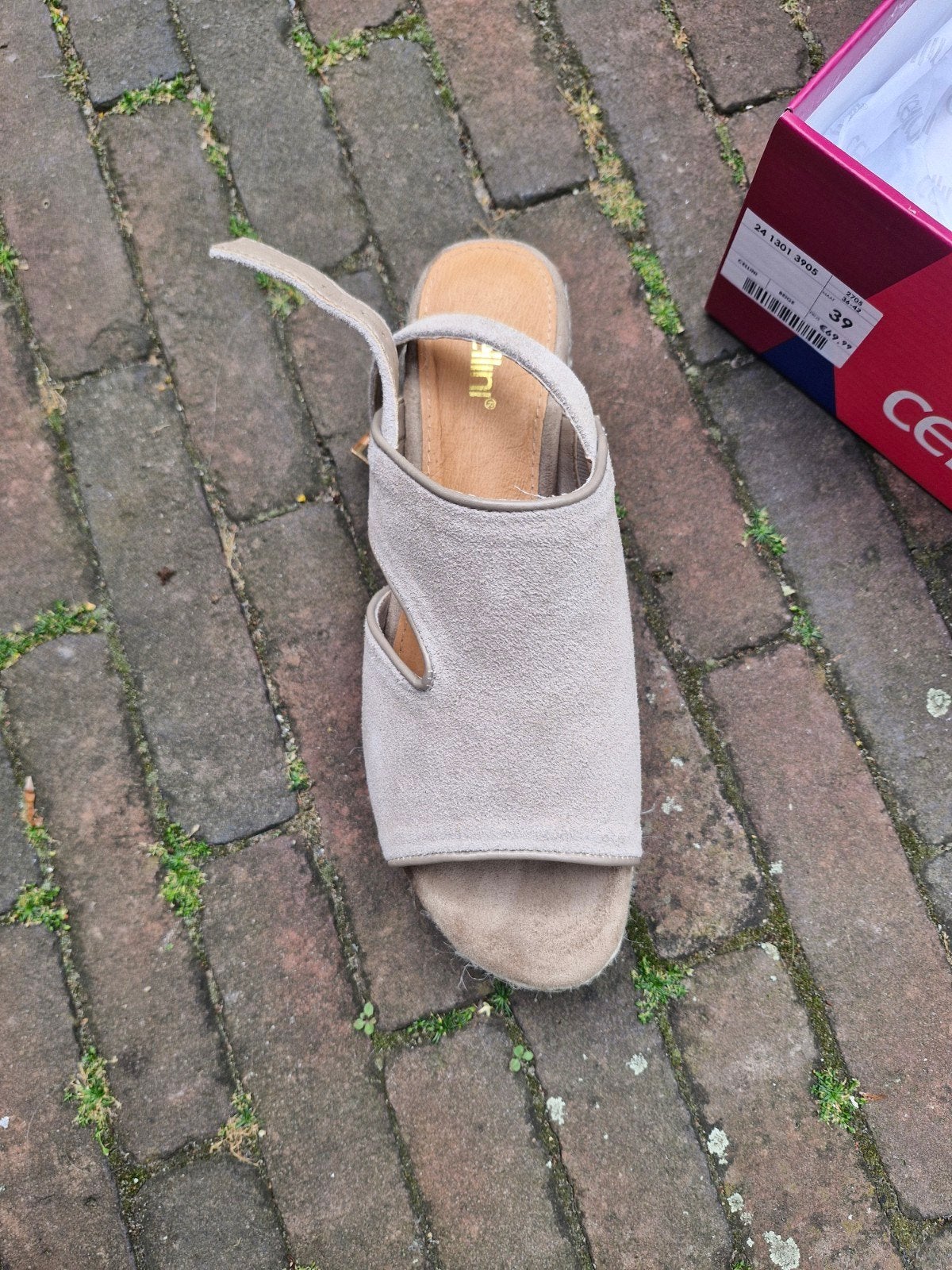 Cellini Espadrille Sandalen Maat 39 - Zo goed als nieuw, Beige, Cellini, Ophalen of Verzenden, Zo goed als nieuw