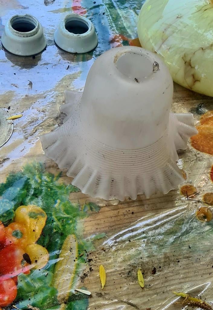 antieke lampenkappen, Ophalen, Zo goed als nieuw, Rond, Minder dan 25 cm