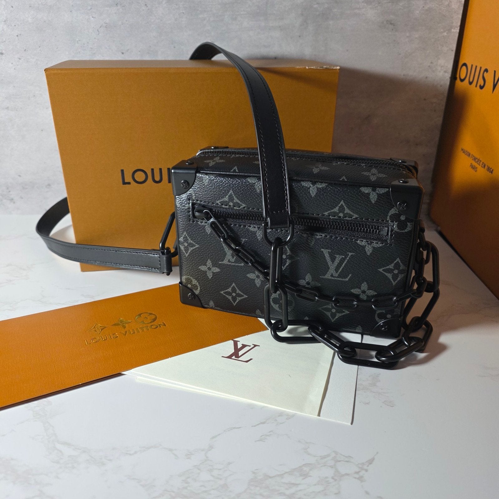 Designer Mini Soft Trunk Messenger Bag + Doos en Tas, Ophalen of Verzenden, Nieuw, Zwart