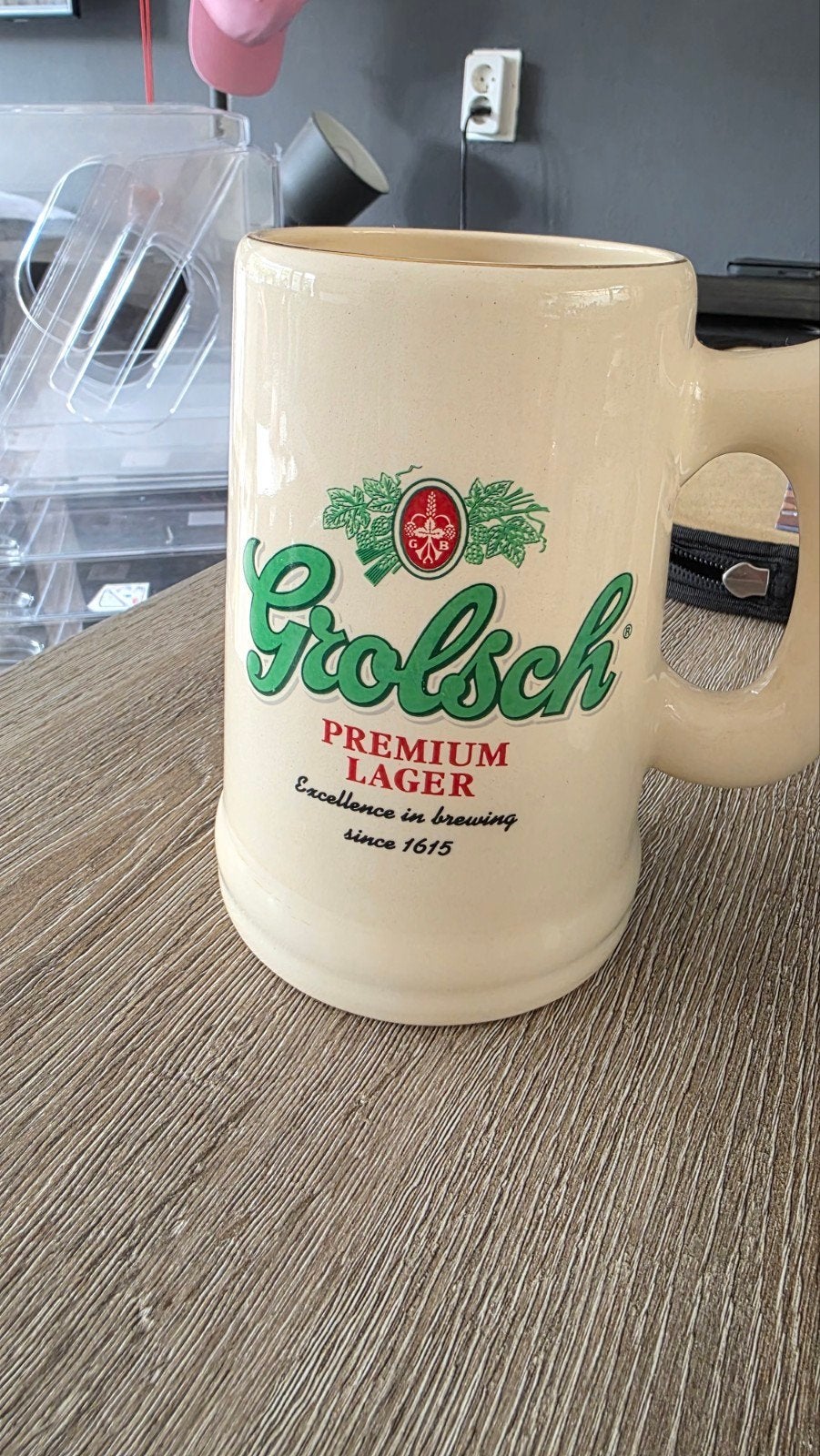 Grolsch Porseleinen Pul - Grote Maat uit Engelse Serie, Ophalen of Verzenden