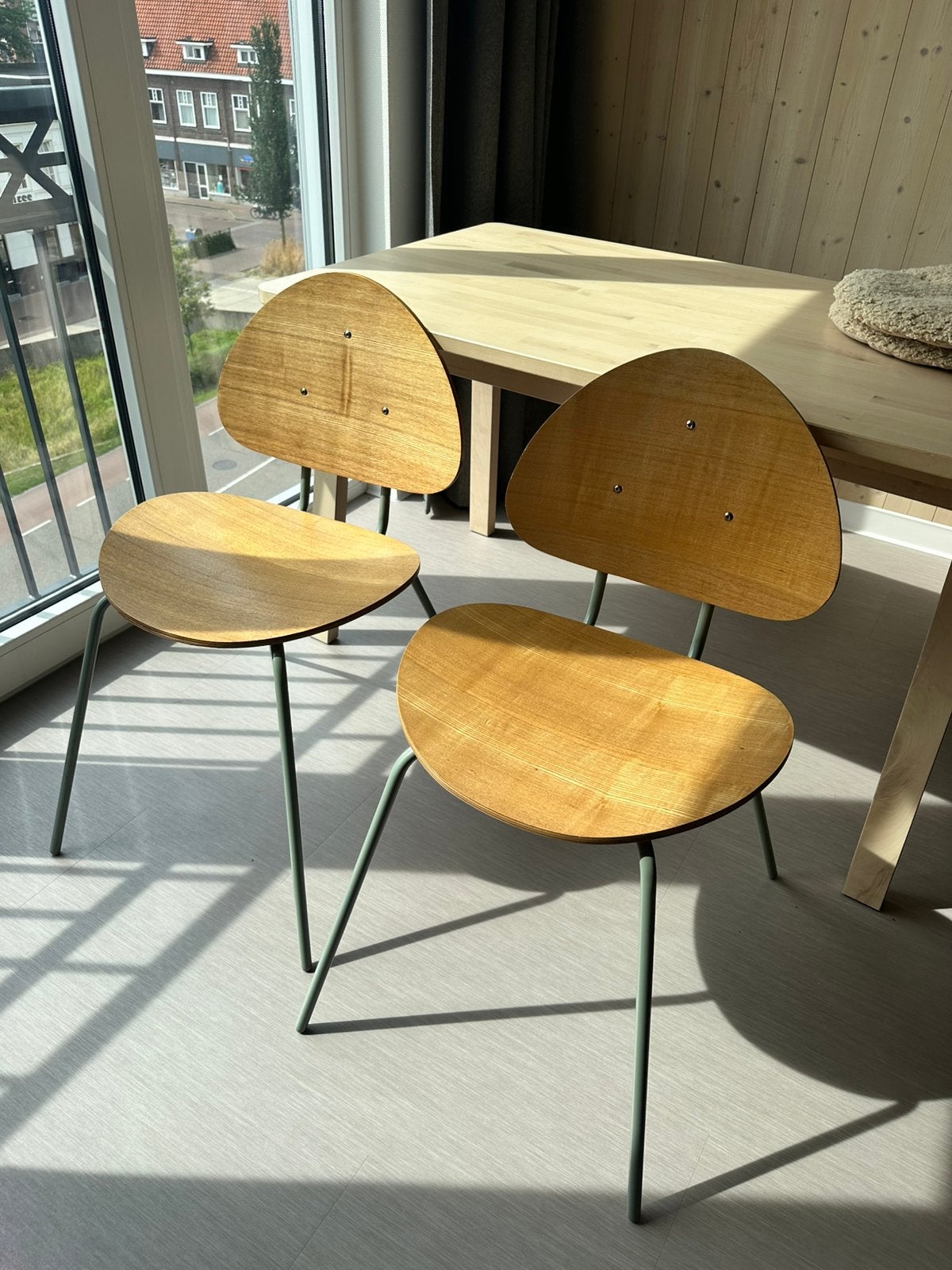 Houten eetkamerstoelen, Ophalen, Zo goed als nieuw, Bruin