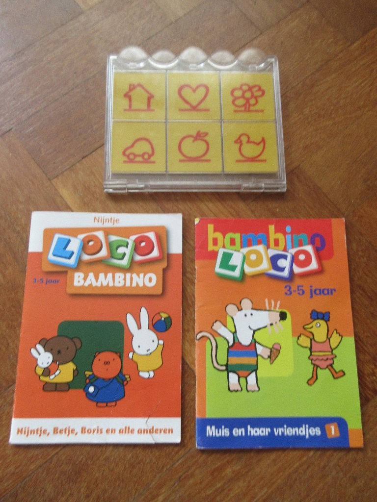 Loco Bambino : doos + 2 boekjes  Muis + Nijntje, Ophalen of Verzenden, Puzzelen