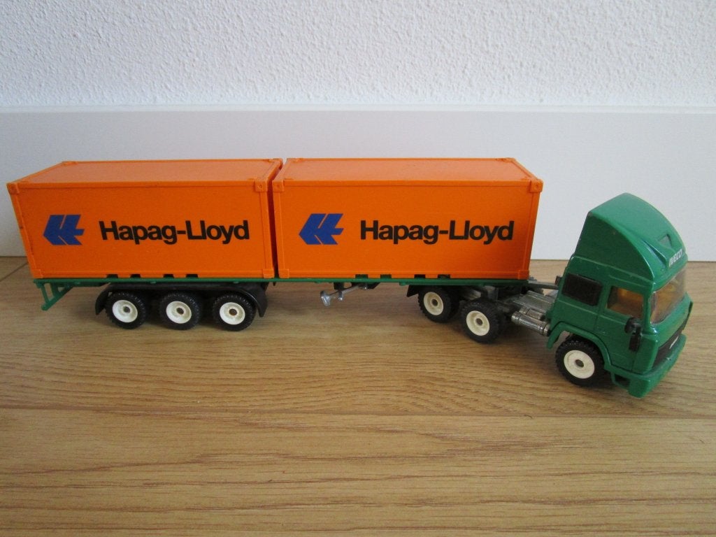 Siku Iveco Hapag-Lloyd, Ophalen of Verzenden, Gebruikt, Bus of Vrachtwagen, SIKU