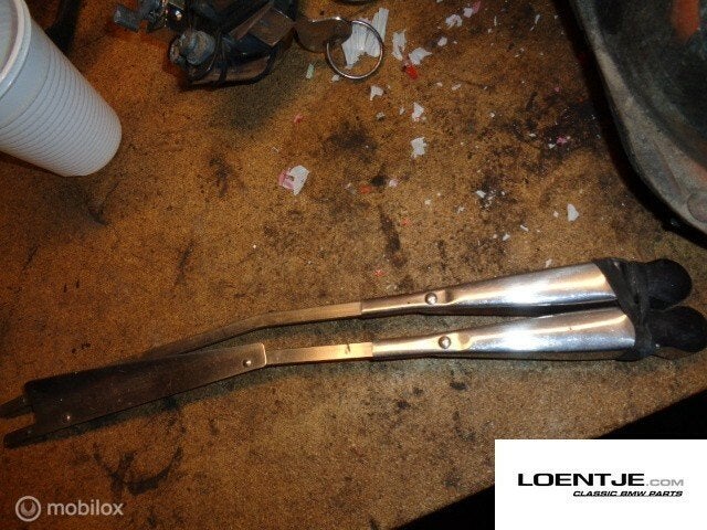 set Ruitenwis armen BMW 02-serie E6/ E10/ 114 ('74-'77), Gebruikt, Ophalen of Verzenden, BMW, BMW