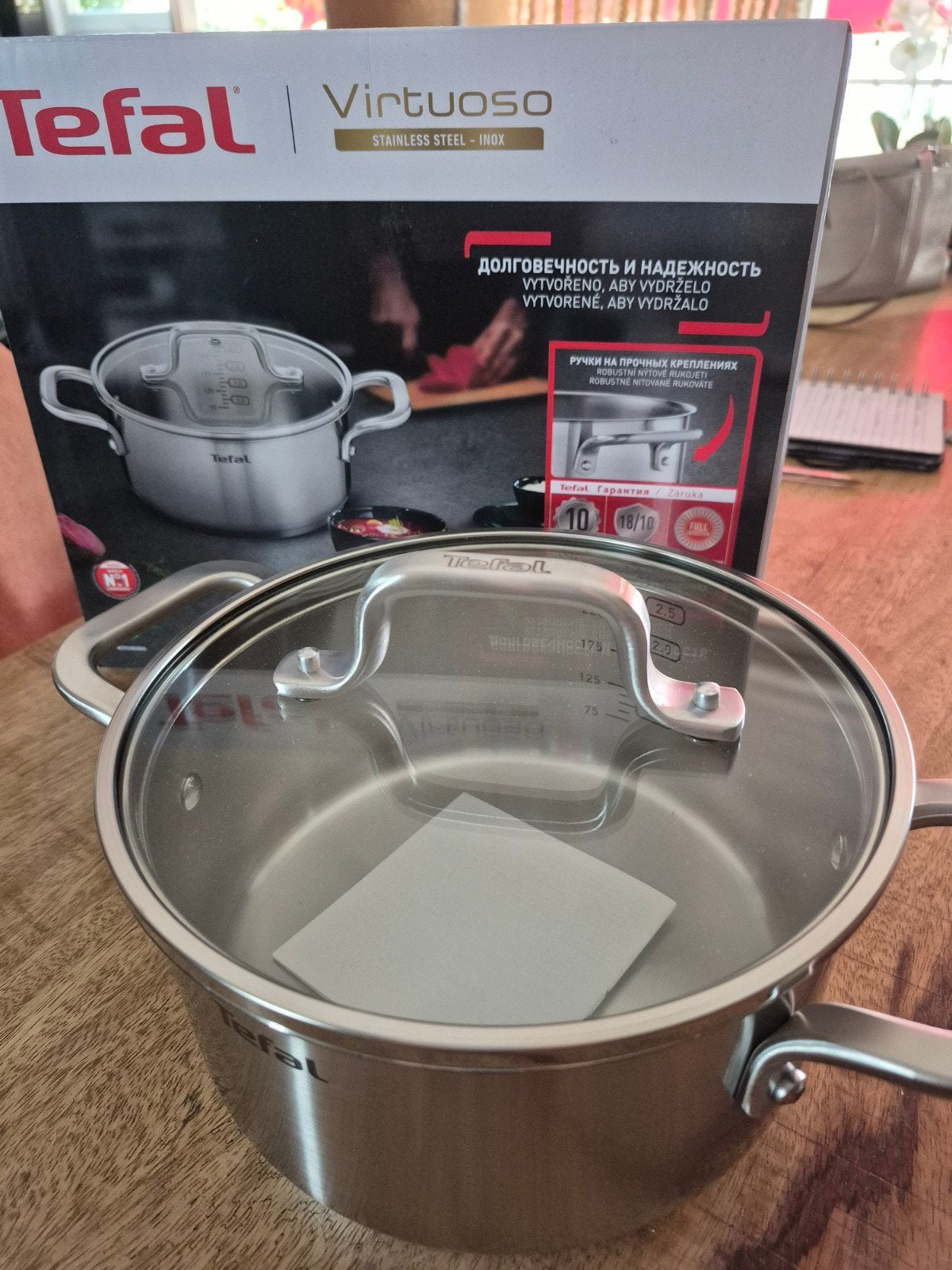 Splinternieuwe Tefal Virtuoso Kookpan 20cm/3L - Inductie, Tefal, Nieuw, Ophalen of Verzenden, Rvs