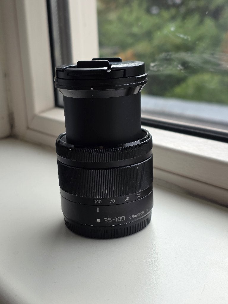 Panasonic Lumix G Vario 35-100mm F4.0-5.6 MEGA O.I.S. lens, 35 mm, Micro Four Thirds, Zo goed als nieuw, Zoom