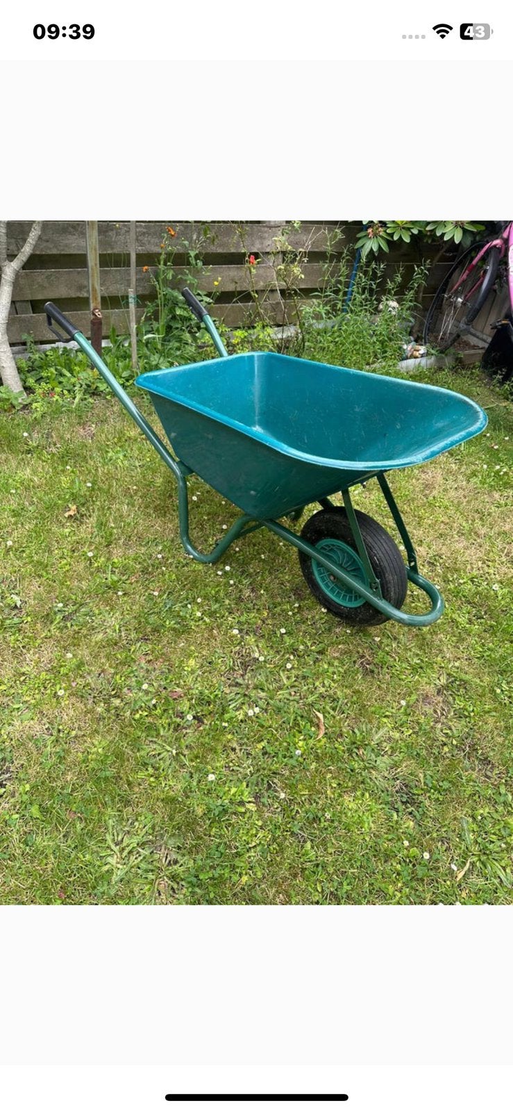 Te koop kruiwagen weinig gebruikt bijna nieuw, Ophalen of Verzenden, Zo goed als nieuw