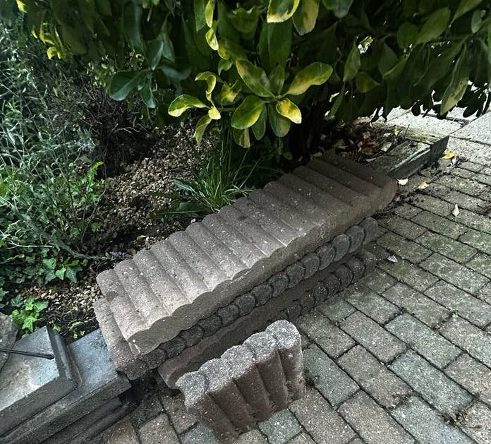 Rode borderblokken, Ophalen, Gebruikt, Minder dan 25 cm, Border