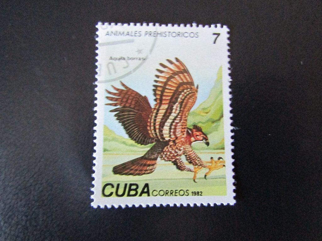 Postzegel Vogel: Reuzen-Havik (uitgestorven) uit Cuba, Ophalen of Verzenden, Gestempeld, Dier of Natuur