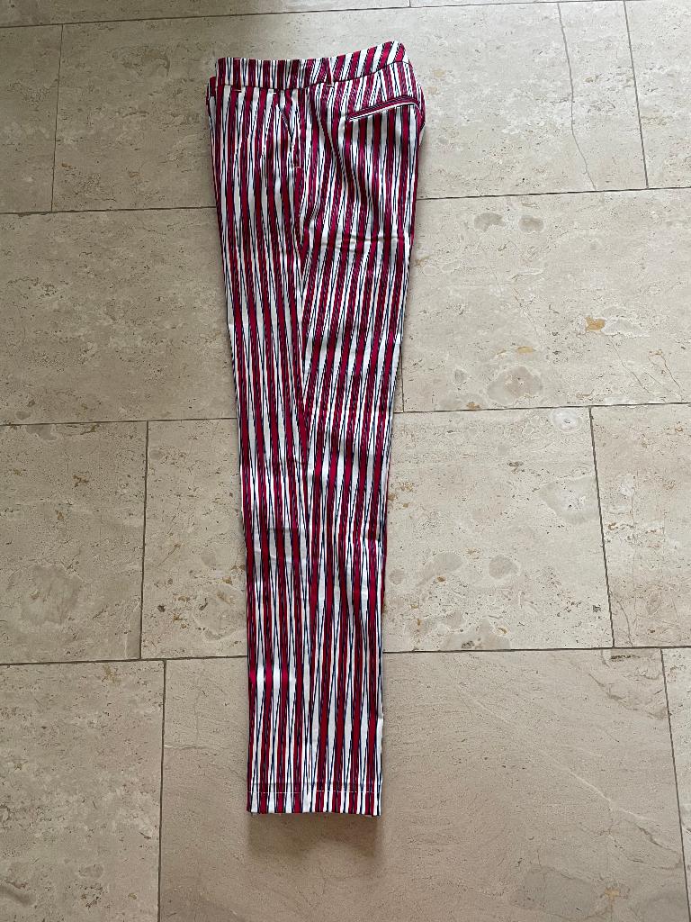 Reiss: z.g.a.n. sportief gestreepte broek maat 36, Kleding | Dames, Broeken en Pantalons, Zo goed als nieuw, Maat 36 (S), Overige kleuren