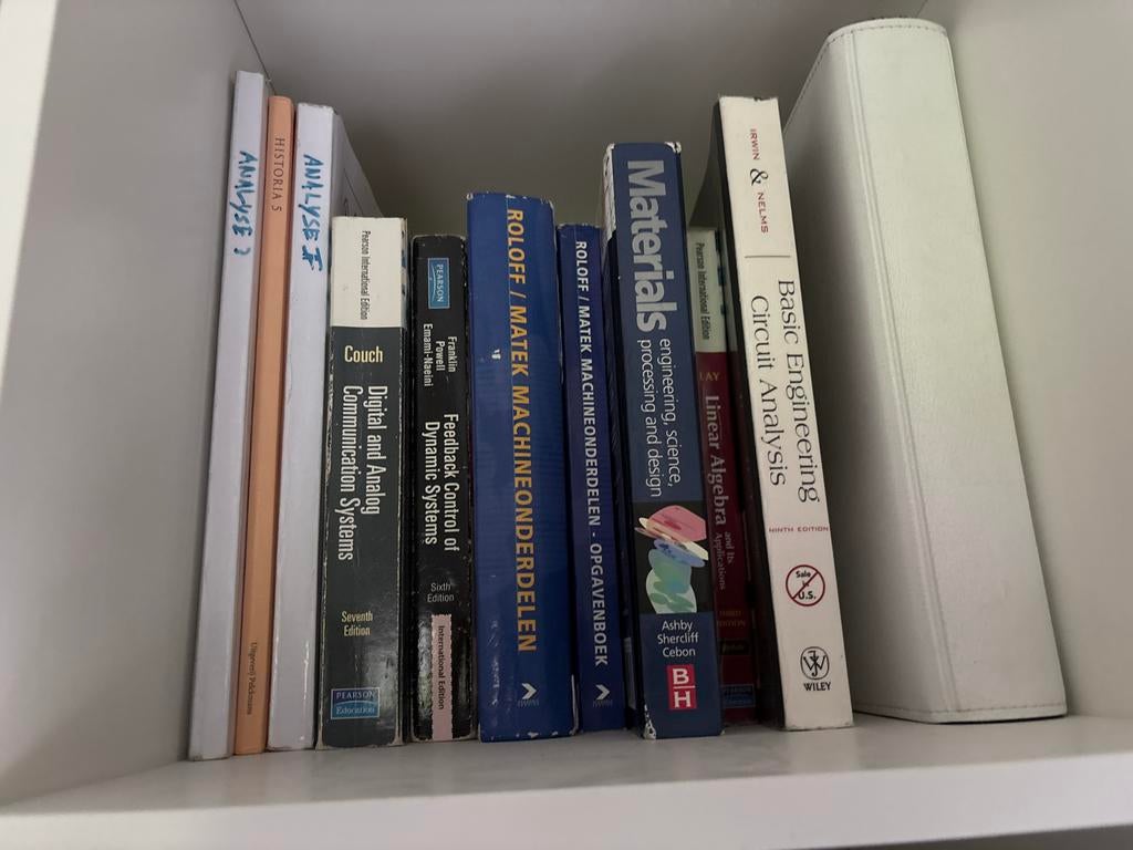 Diverse Studieboeken: Analyse, Materiaal, Machineonderdelen, Boeken, Studieboeken en Cursussen, Ophalen of Verzenden, Beta, Gelezen