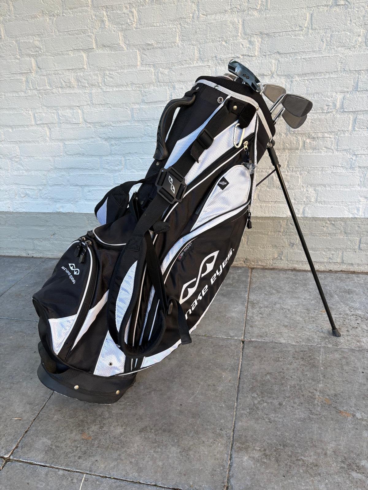 Golftas met clubs van Python XL, Ophalen, Zo goed als nieuw, Tas