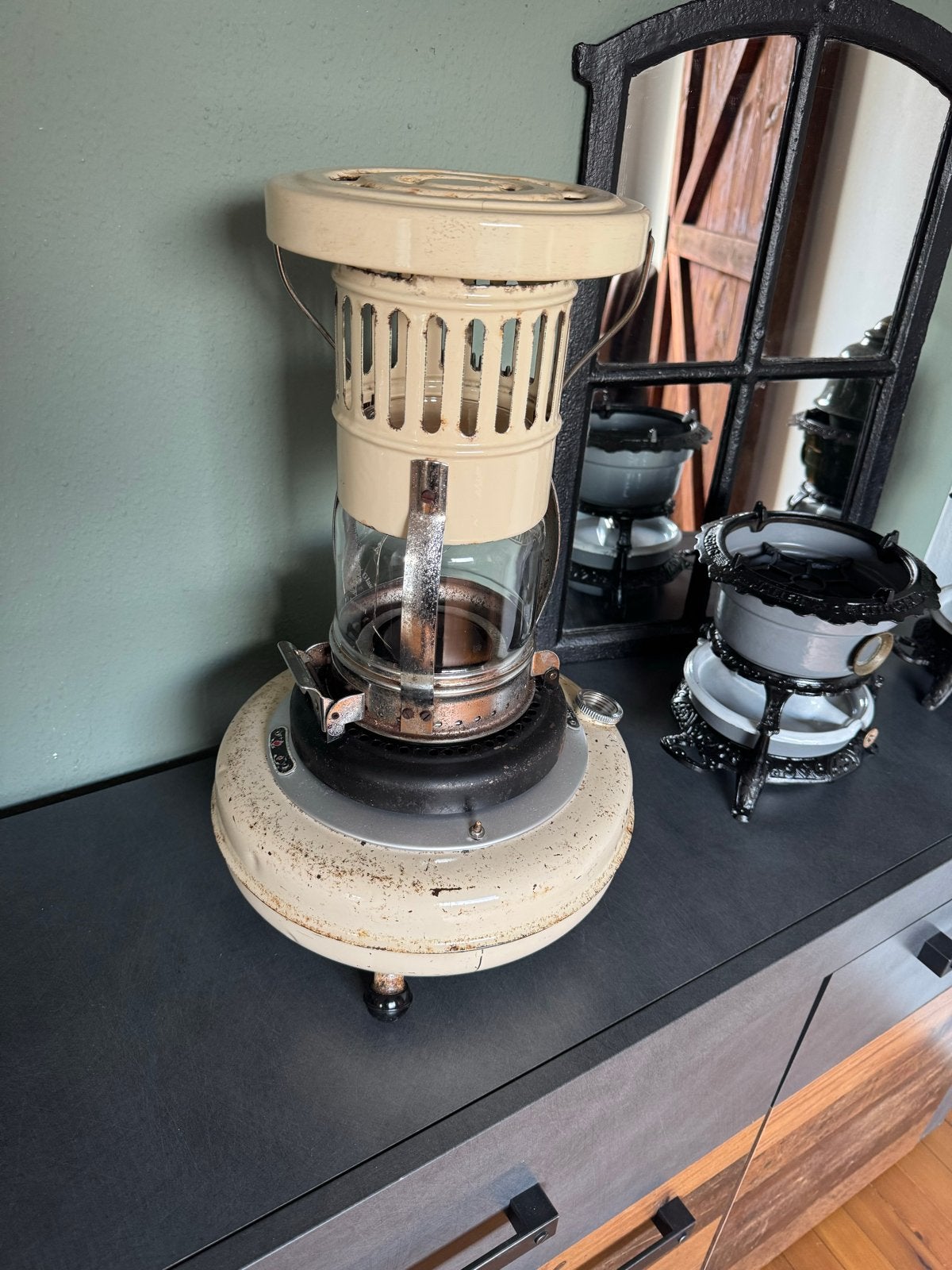 Vintage Saffire Petroleumkachel, Ophalen of Verzenden