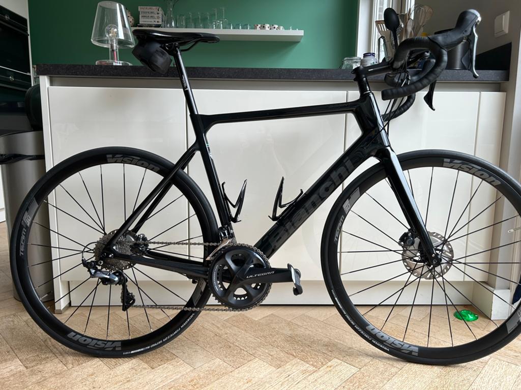 Bianchi Sprint Ultegra Mt59 in top staat! Slechts 5.237 km, 28 inch, Carbon, Heren, Zo goed als nieuw