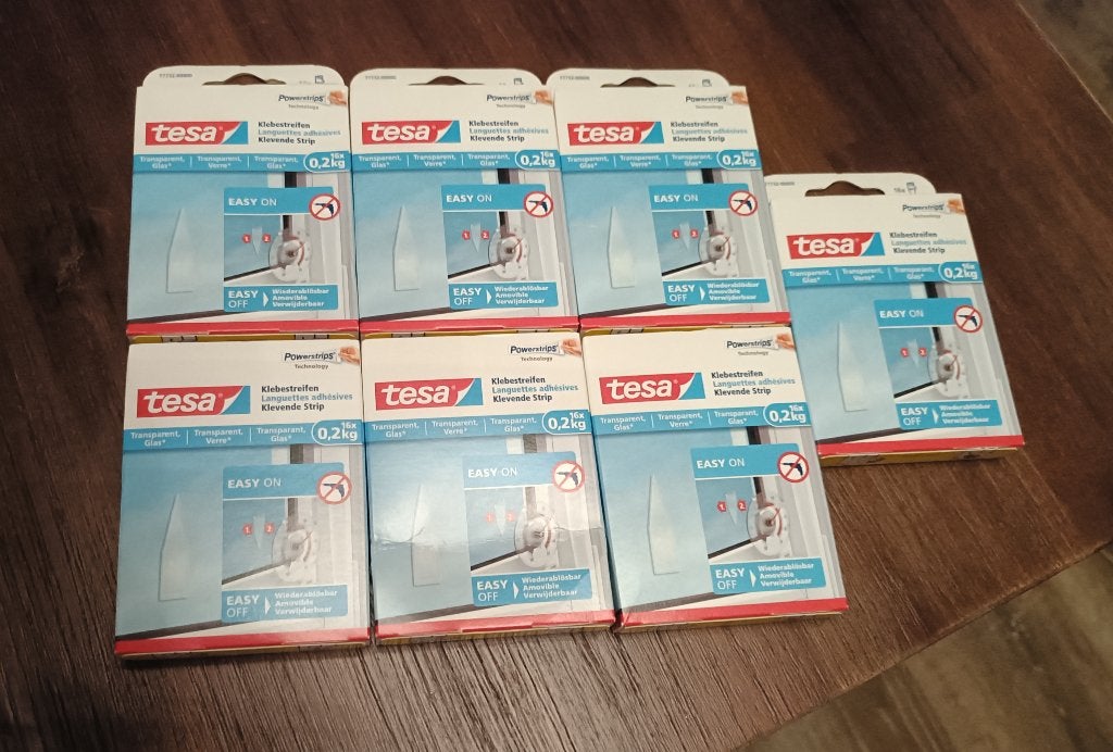 Tesa transparante kleefstrips (7 doosjes) - Nieuw, Ophalen of Verzenden, Nieuw