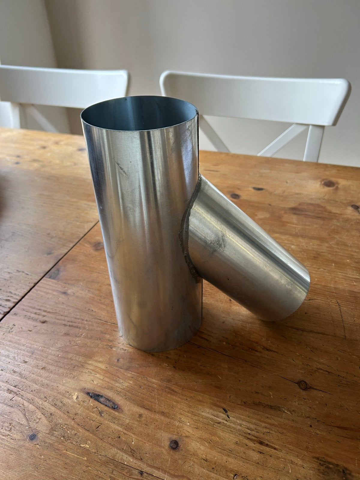 Zinken Y-stuk 100 mm, Afvoer, Nieuw, Ophalen of Verzenden, Zink