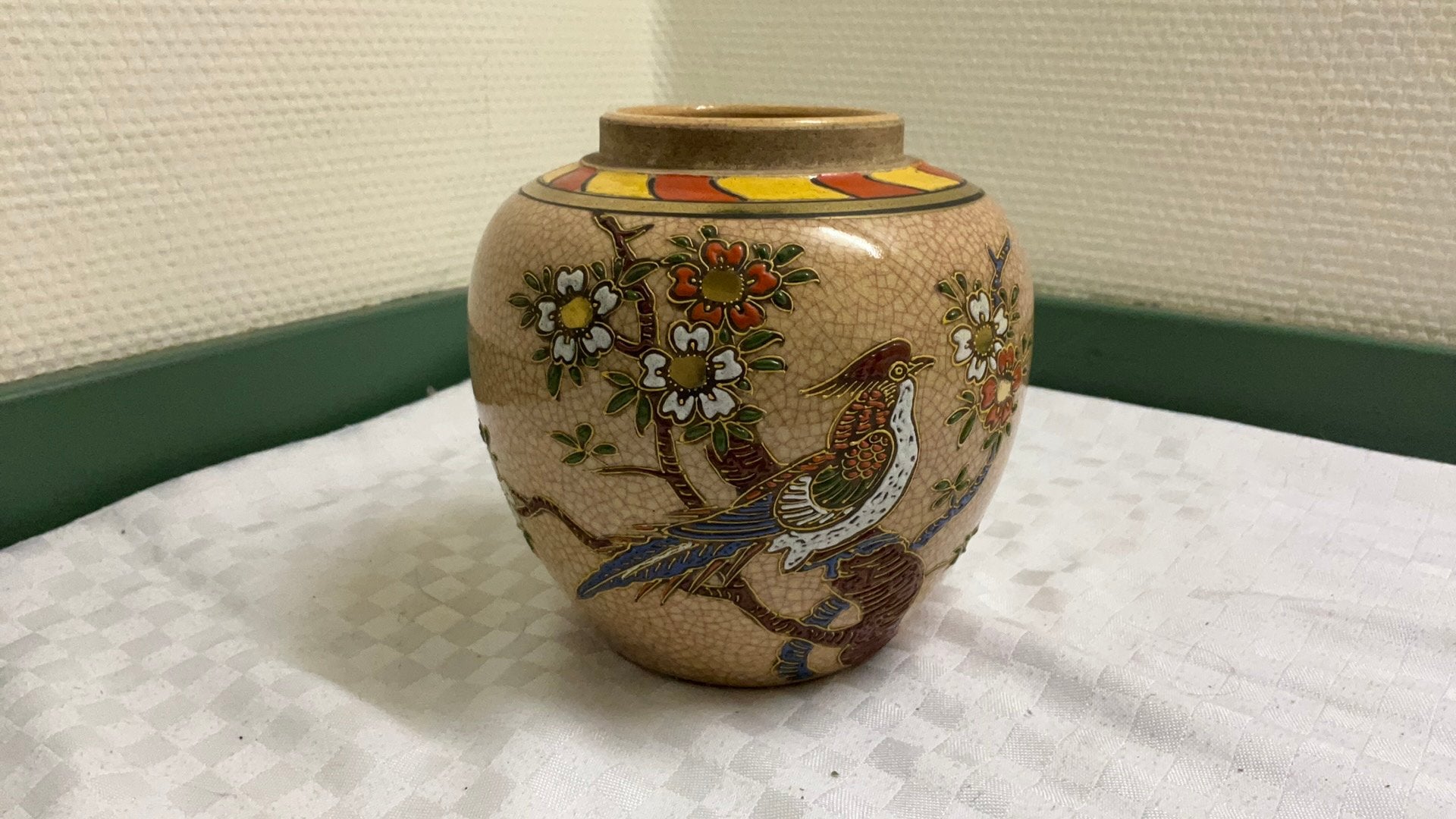 Satsuma vaas japan, vintage, jaren 30, Ophalen of Verzenden