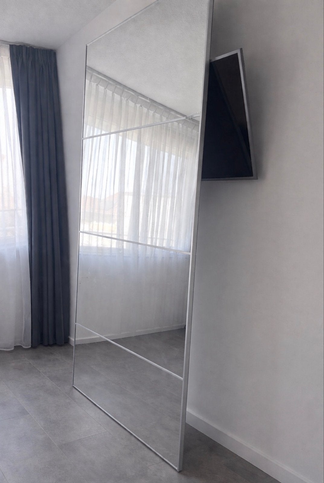 IKEA AULI / MEHAMN schuifdeuren, zwart spiegelglas/donkergri, Ophalen, 200 cm of meer, 150 tot 200 cm, Minder dan 25 cm