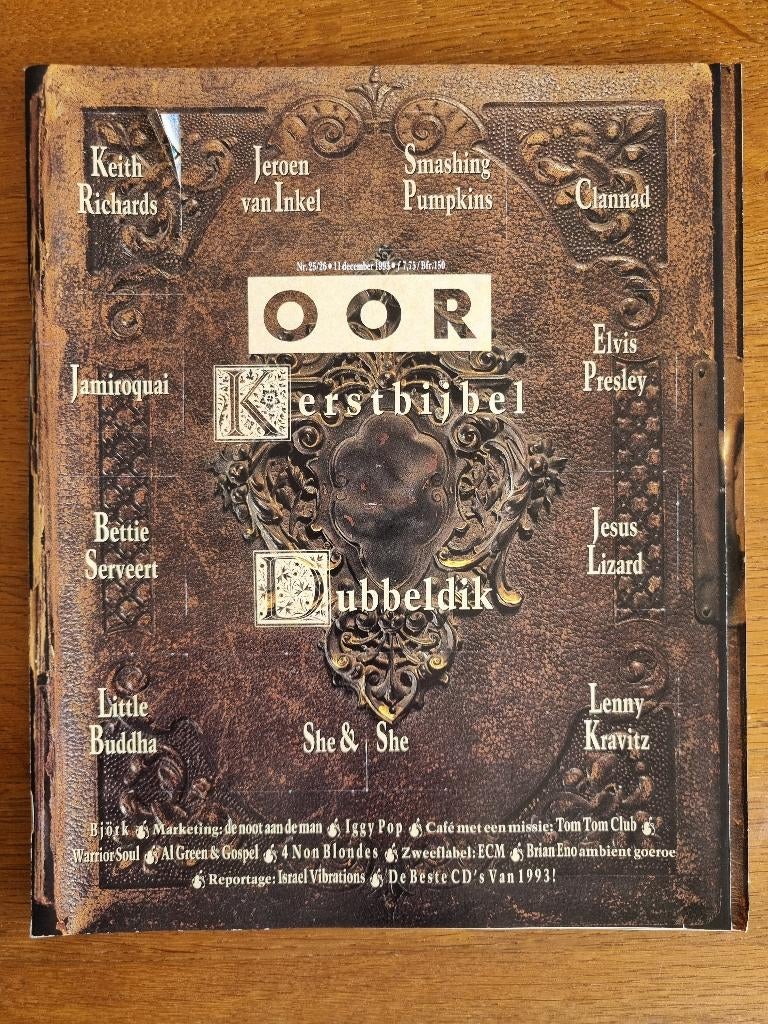 Oor magazine kerstnummer 1993 Keith Richards Lenny Kravitz, Boeken, Tijdschriften en Kranten, Gelezen, Muziek, Film of Tv, Ophalen of Verzenden
