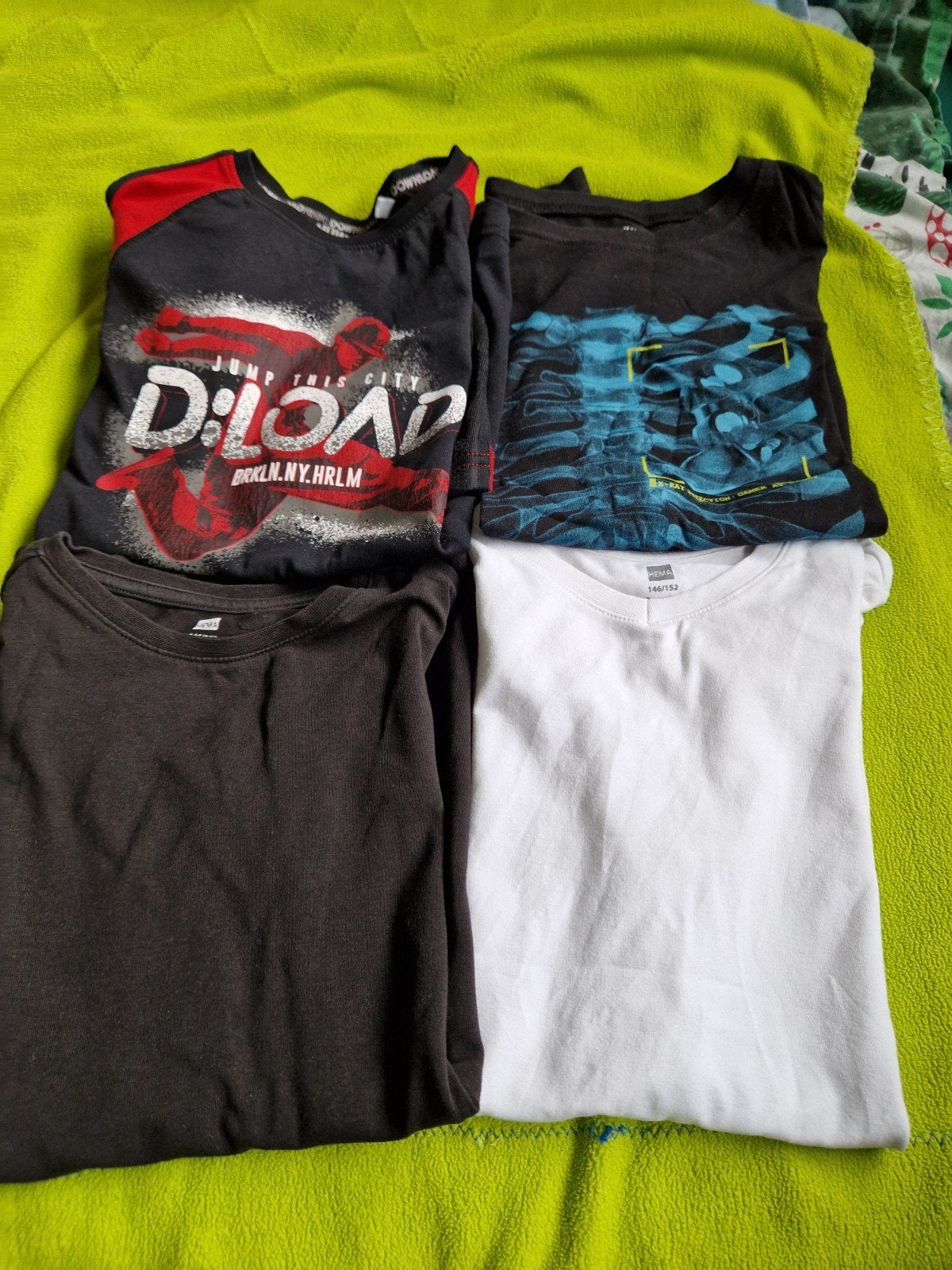 4x Jongens T-shirts Maat 146-152, Ophalen, Gebruikt, Hema h&m, Jongen