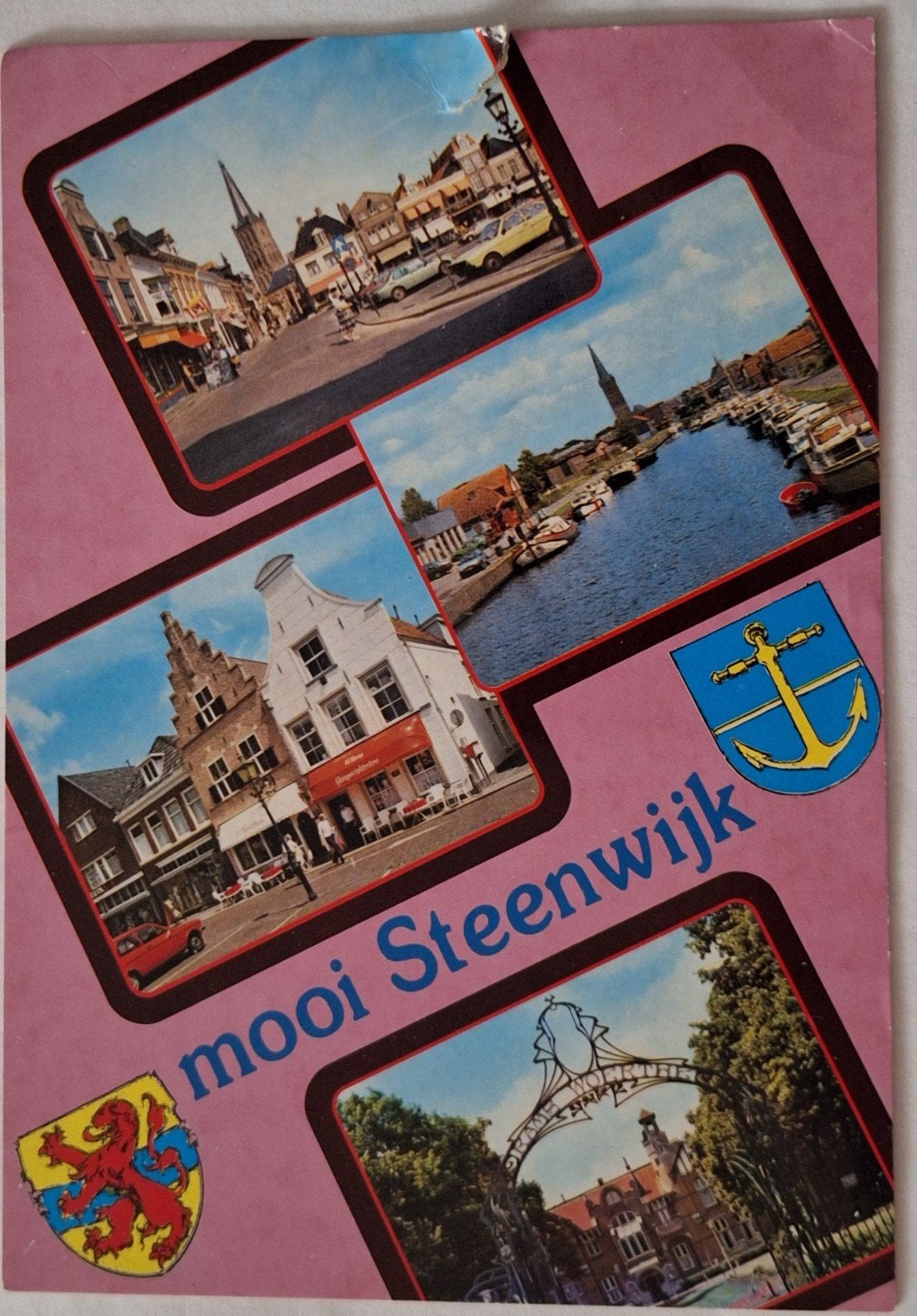 Ansichtkaart Steenwijk - Mooi Steenwijk (licht beschadigd), Ophalen of Verzenden