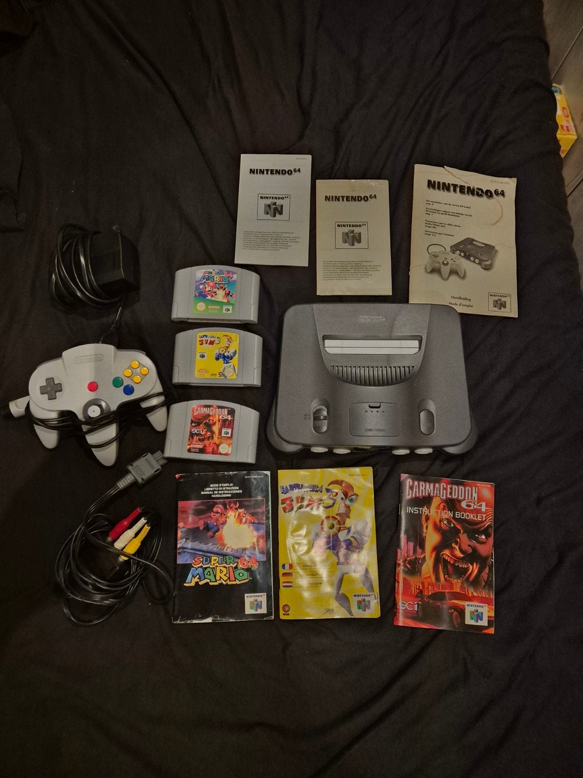 Nintendo 64 Console met 1 controller en 3 games, Ophalen of Verzenden, Gebruikt, Met 1 controller, Met games