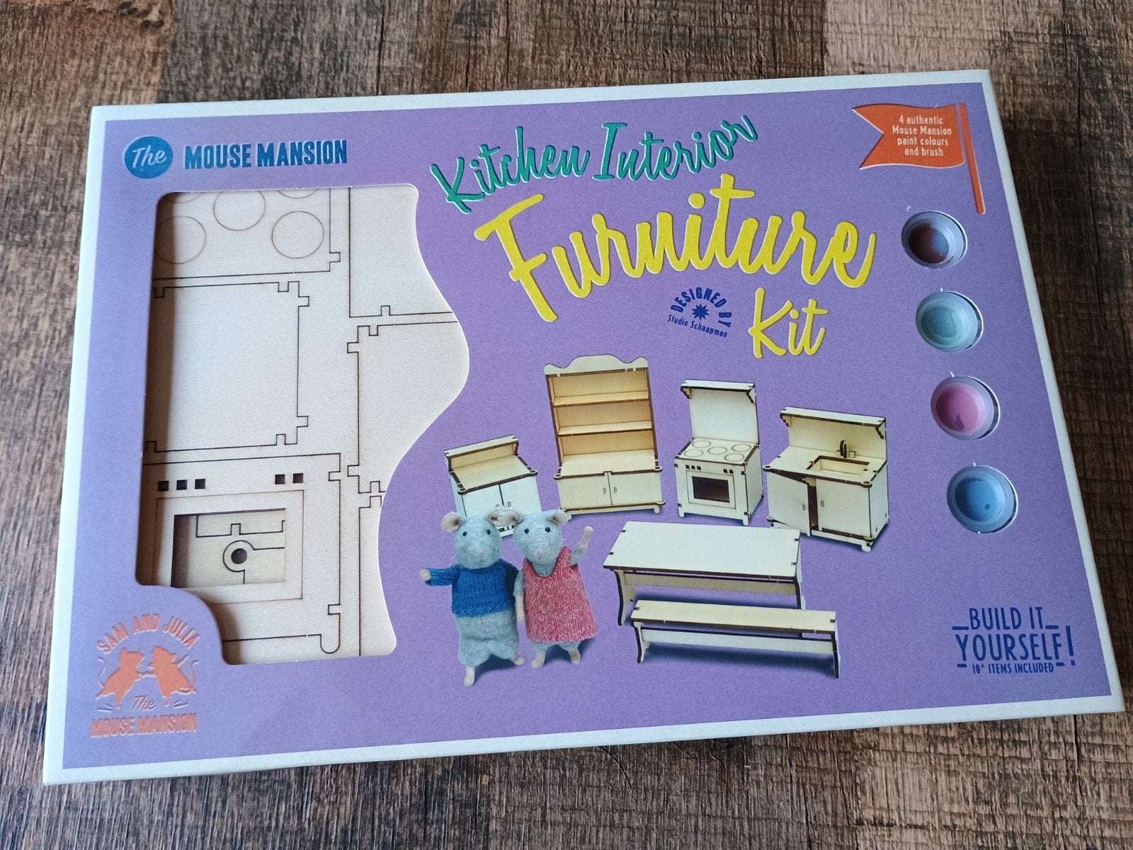 Bouwpakket Het Muizenhuis - Sam & Julia - Keuken, Ophalen of Verzenden, Nieuw, Poppenhuis
