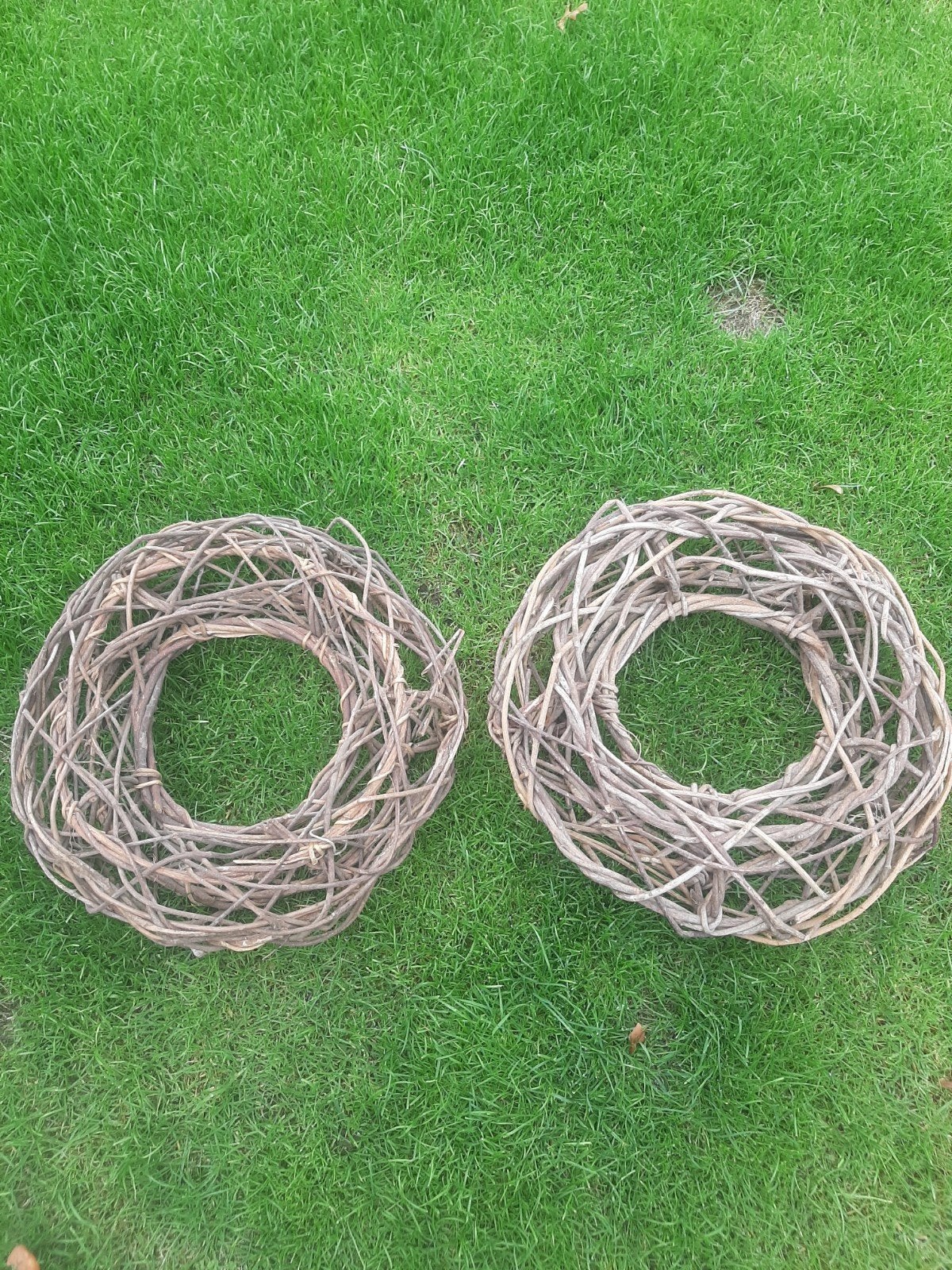 2 rieten rotan krans, Huis en Inrichting, Ophalen of Verzenden, Gebruikt, Krans, Rotan