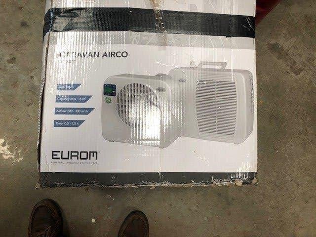Eurom Caravan Airco AC2401, Ophalen, Gebruikt, Minder dan 60 m³, 3 snelheden of meer