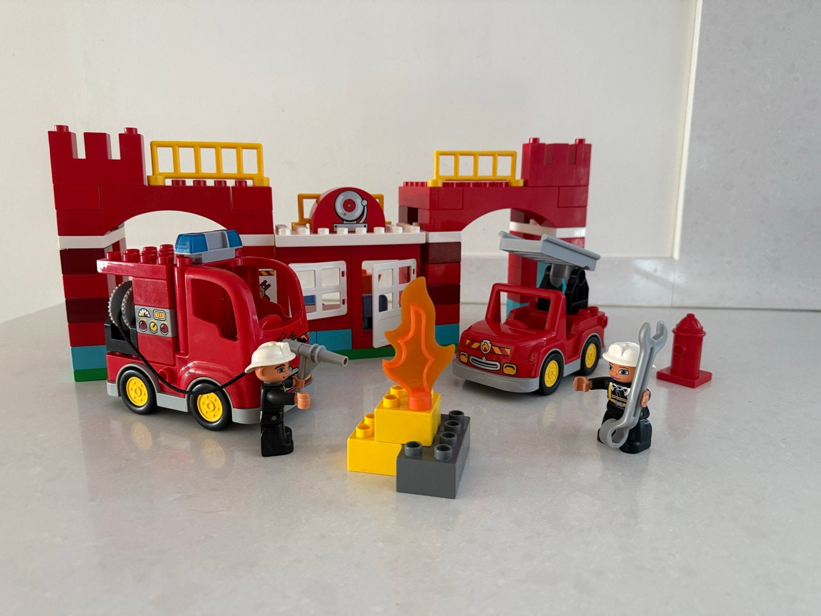 Lego Duplo Brandweerkazerne #10593, Ophalen of Verzenden, Gebruikt