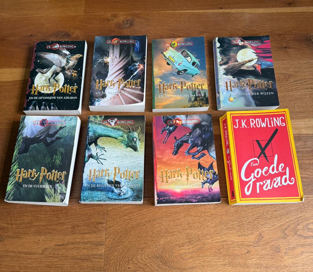 Complete serie Harry Potter boeken (7) plus Goede Raad, Ophalen of Verzenden, Zo goed als nieuw