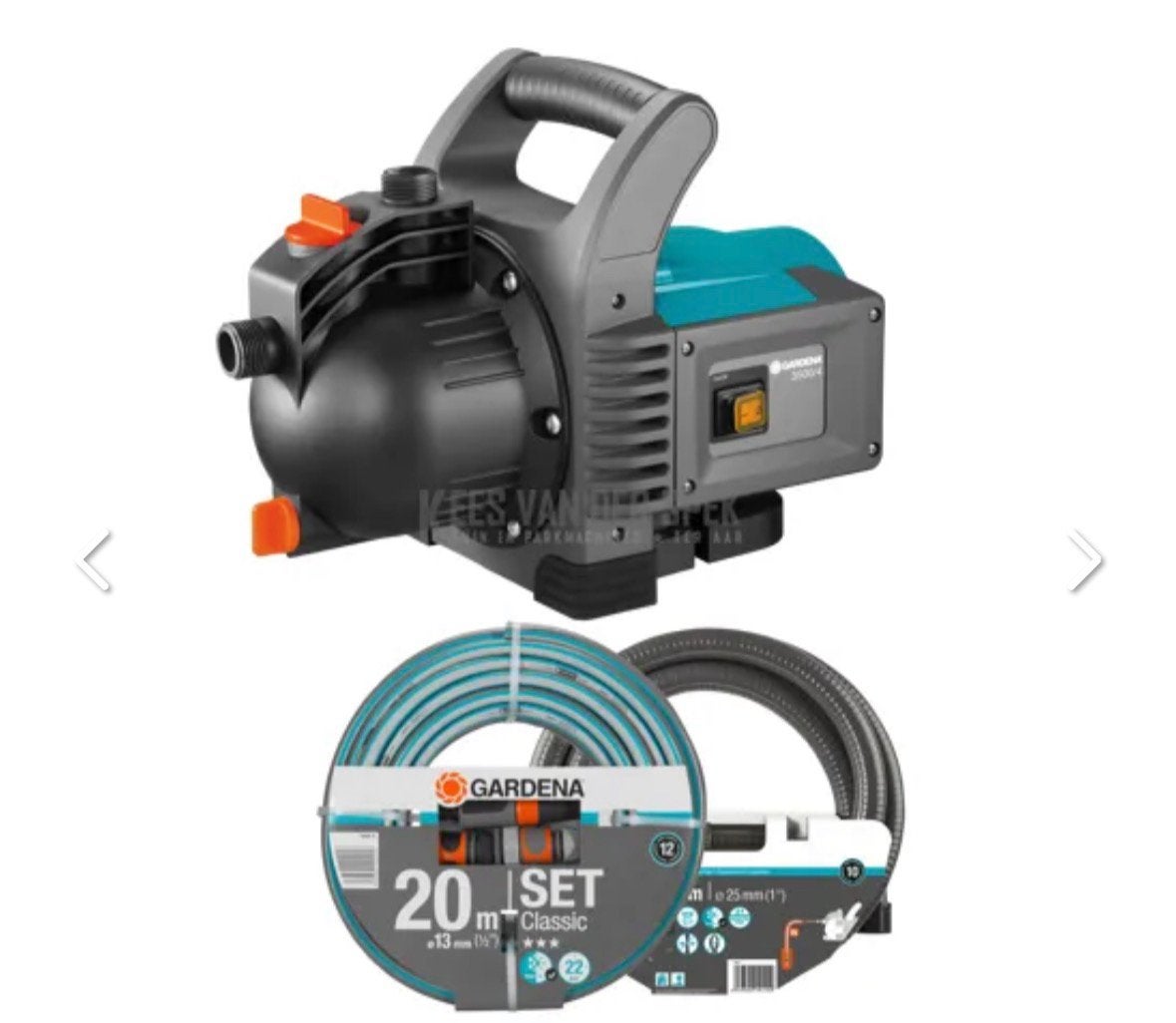 Gardena CLASSIC BESPROEIINGSPOMP 3500/4 - 2 maanden oud, Ophalen, Zo goed als nieuw