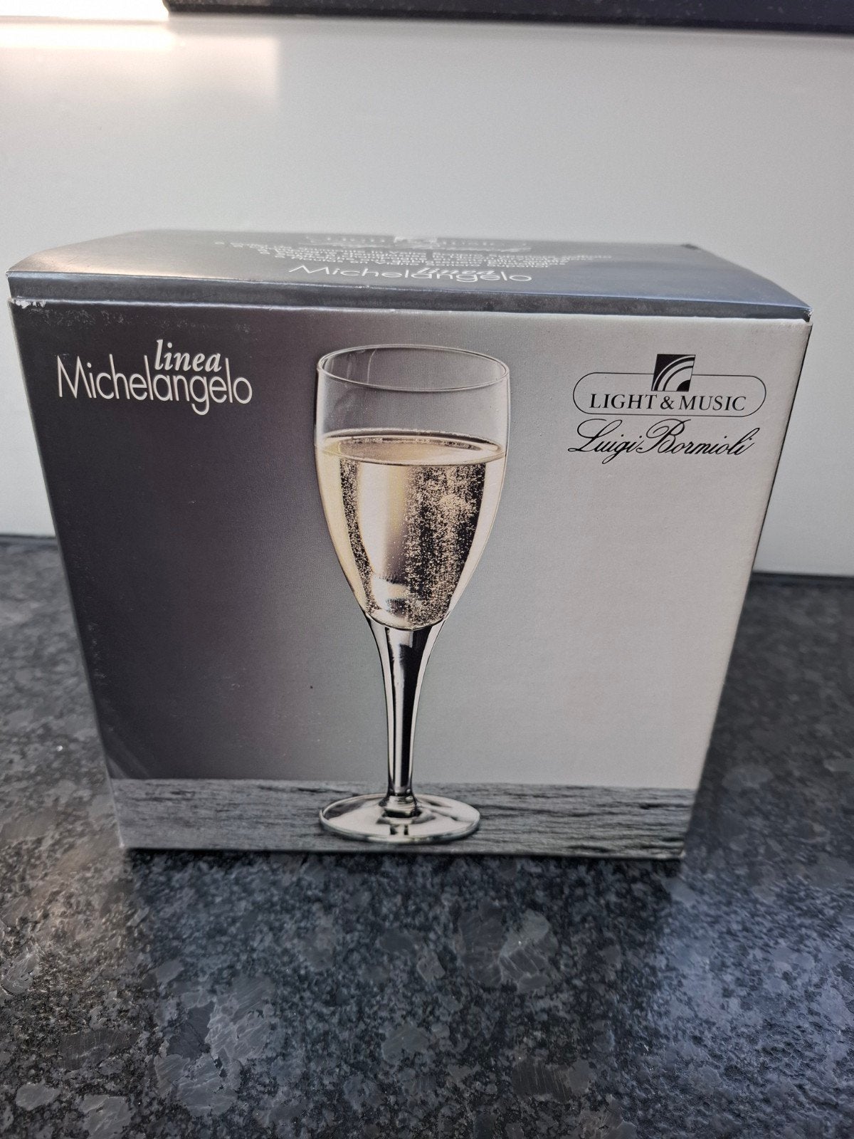6 champagne glazen Luigi Bormioli Light & Music, Ophalen
