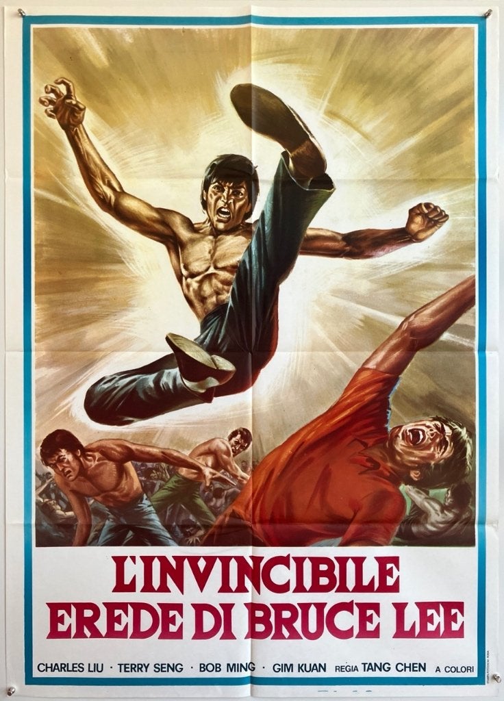 Originele filmposter - Kung-Fu film - Jaren 70/80, Verzenden, Gebruikt, A1 t/m A3, Film en Tv