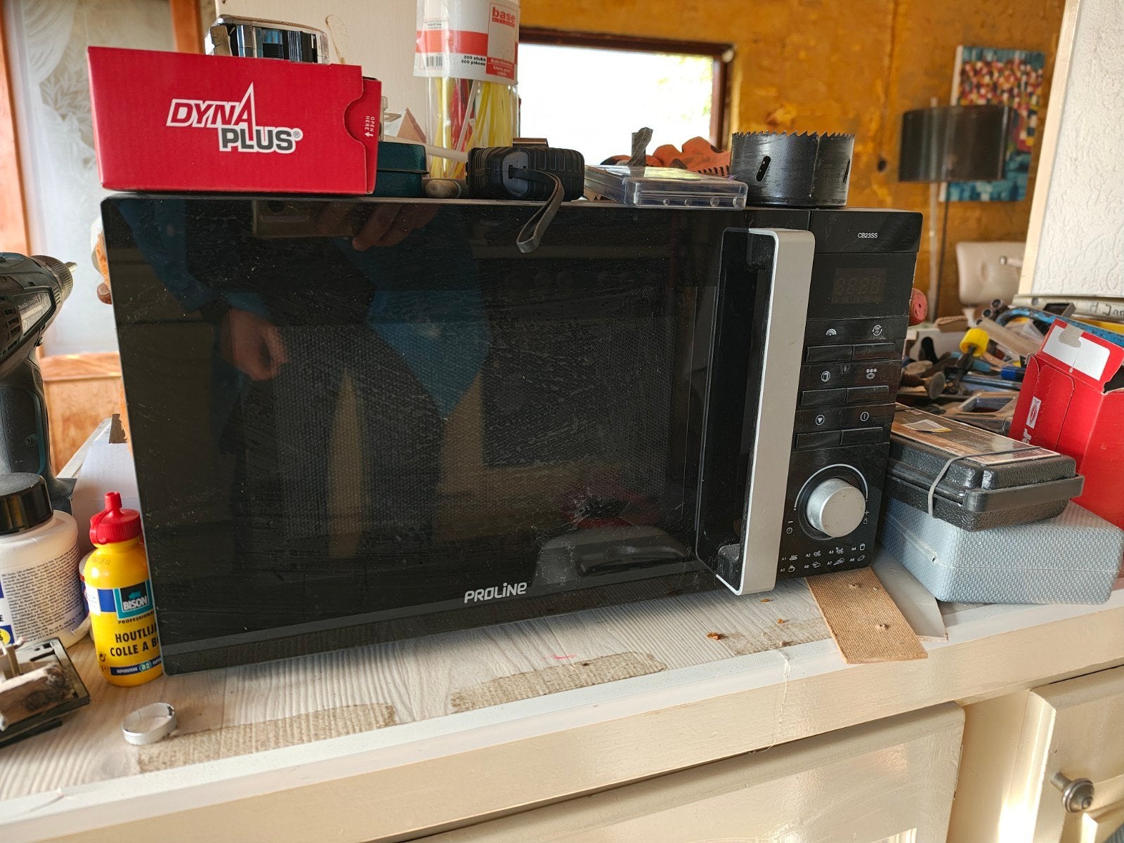 Proline Magnetron - Goed gebruikt maar werkt prima, Gebruikt, Ophalen of Verzenden, Magnetron, Draaiplateau