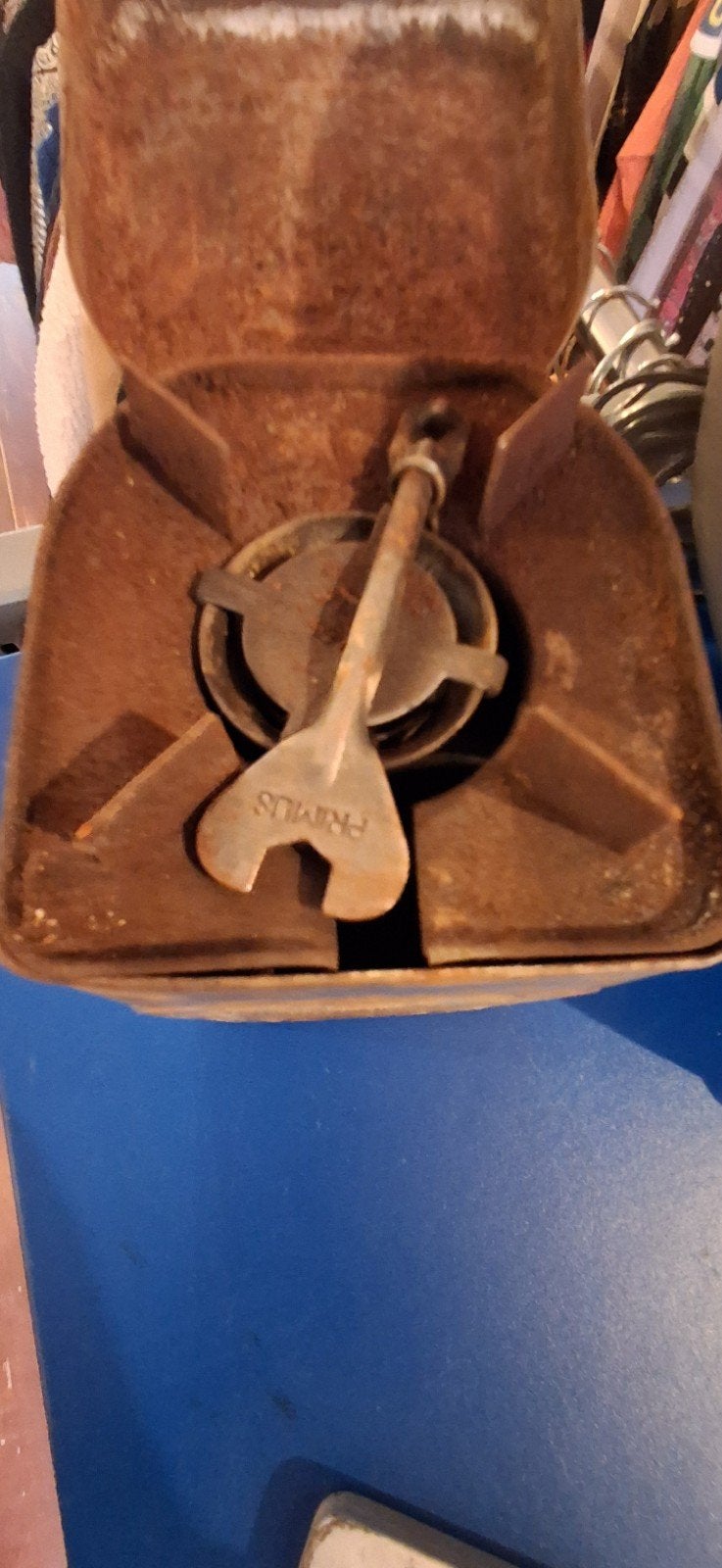 Vintage Primus N.71 Benzinebrander, Ophalen