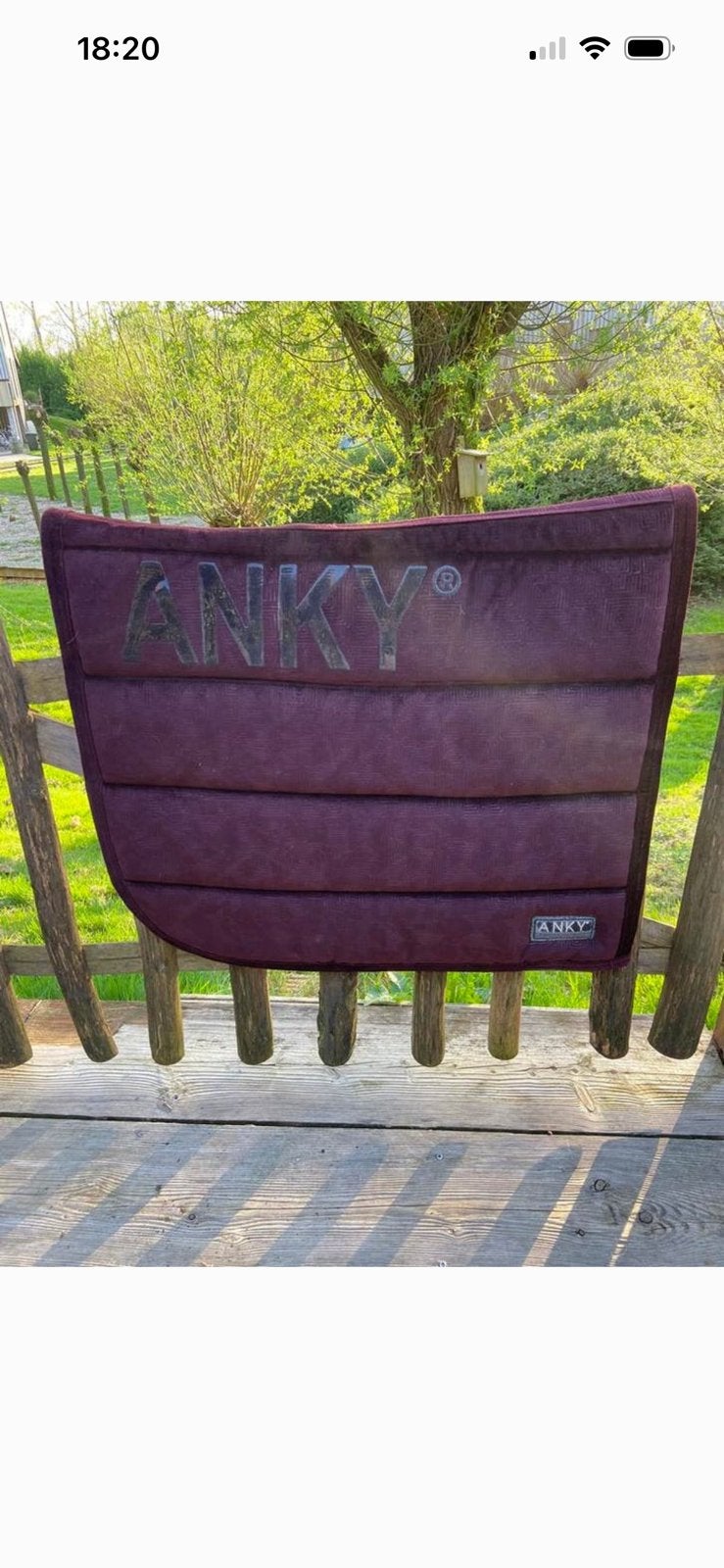 Anky dekje limited edition bordeaux rood, Dieren en Toebehoren, Paarden en Pony's | Dekens en Dekjes, Full (L), Fluweel, Dressuurdekje