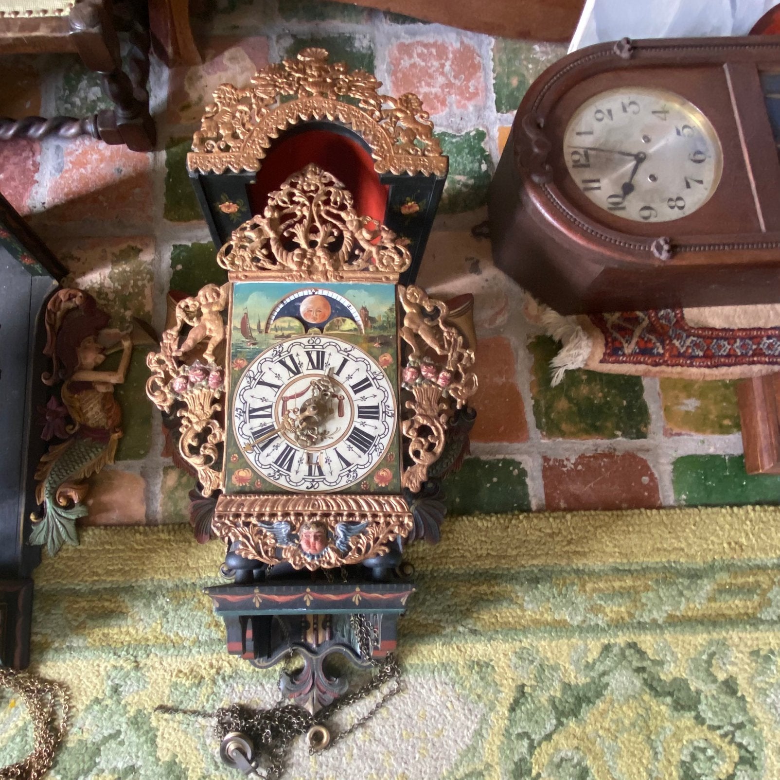 Antieke Friese Stoelklok, Ophalen