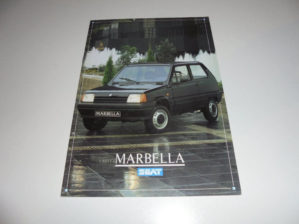 brochure Seat Marbella  1987, Ophalen of Verzenden, Zo goed als nieuw, Overige merken