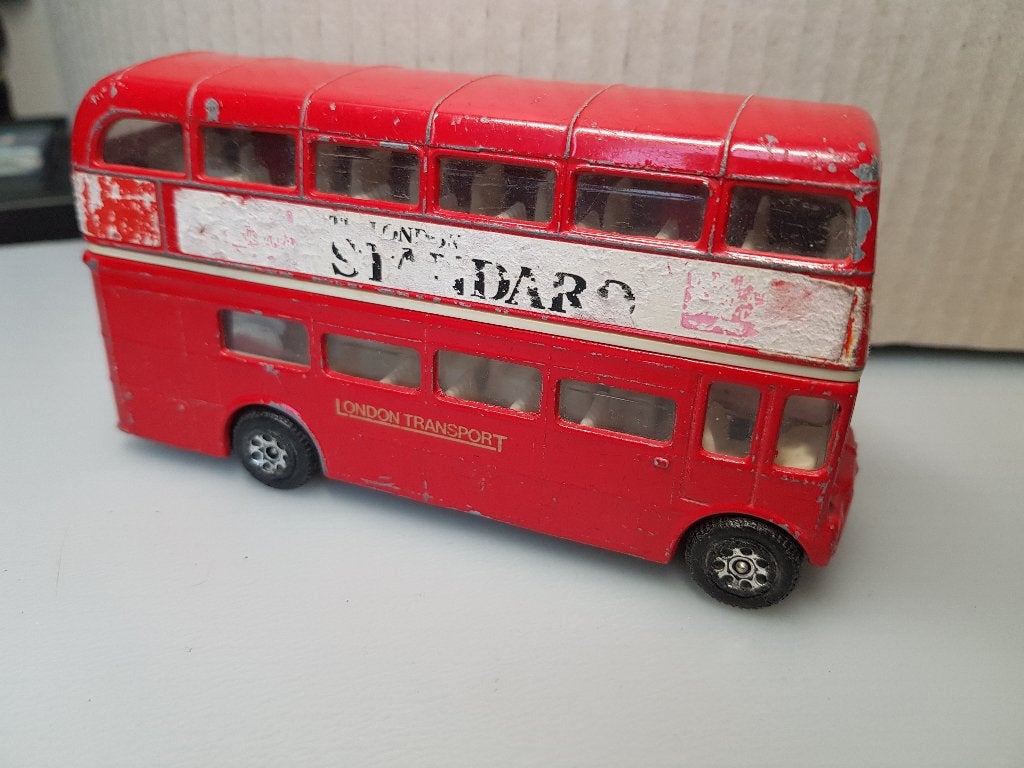 Corgi - AEC Double decker bus London [rood] 1/55, Ophalen of Verzenden, Gebruikt, Bus of Vrachtwagen