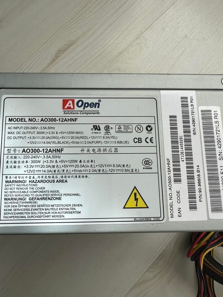 AOpen AO300-12AHNF Desktop Voeding, Ophalen of Verzenden, Gebruikt