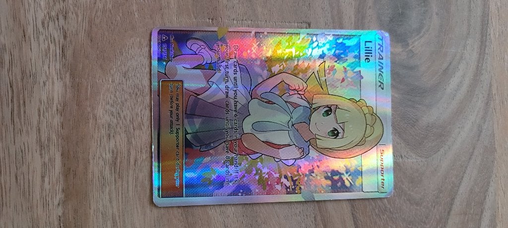 Pokemon Lillie kaart, Hobby en Vrije tijd, Verzamelkaartspellen | Pokémon, Ophalen of Verzenden, Zo goed als nieuw, Losse kaart