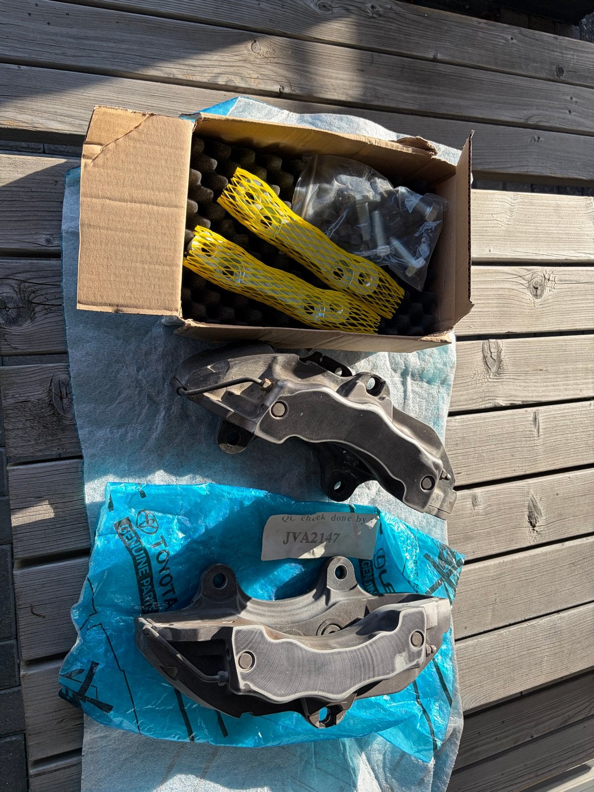 Porsche ZR 18 en ZL 18 remklauwen met adapters voor Audi S2, Ophalen of Verzenden, Nieuw, Porsche