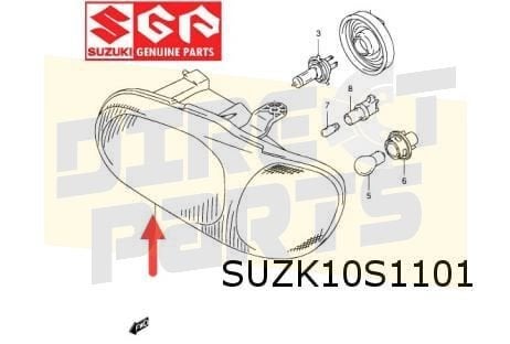 Suzuki Alto (-12/06) Koplamp L Origineel! 35320M79G30, -, Verzenden, -, Nieuw