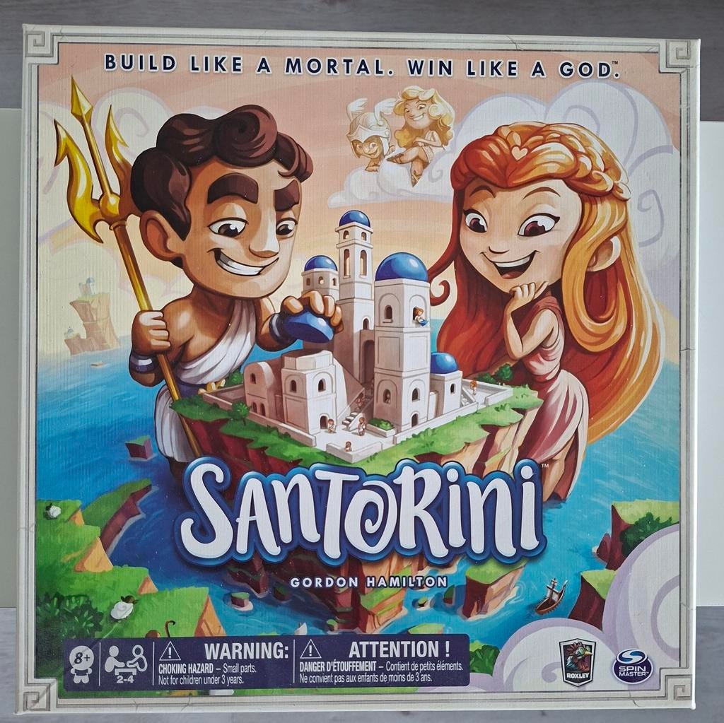 Santorini bordspel - Zo goed als nieuw, Hobby en Vrije tijd, Gezelschapsspellen | Bordspellen, Een of twee spelers, Ophalen of Verzenden
