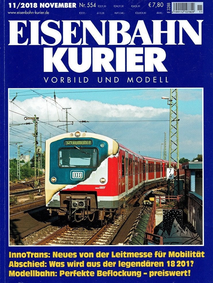 Eisenbahn Kurier 2018 nr. 554 (Duits magazine over treinen), Verzenden, Gelezen, Trein