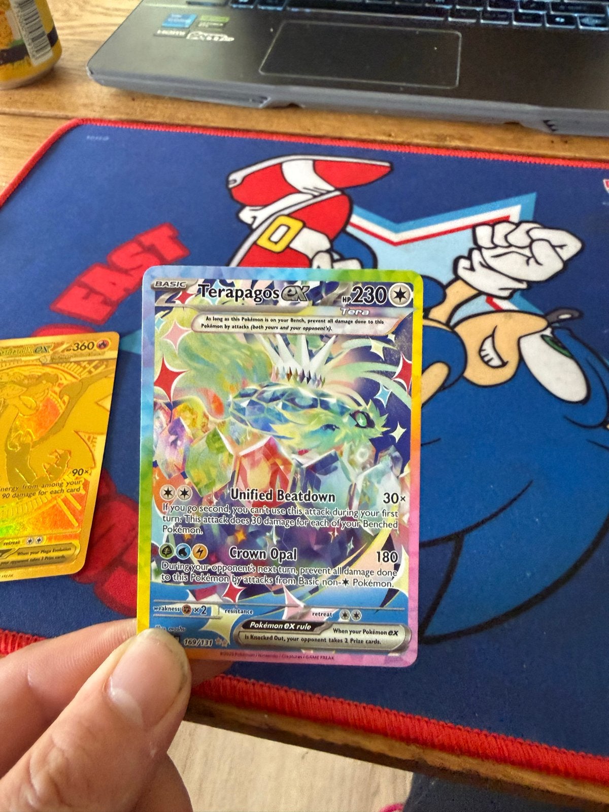 Terapagos ex en Mega Charizard X EX Pokémon kaarten, Ophalen, Zo goed als nieuw, Meerdere kaarten