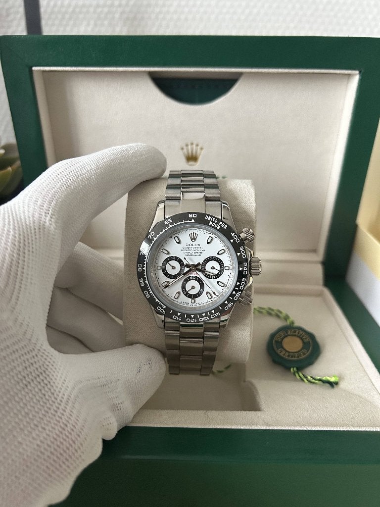 Rolex Daytona Panda 40MM, Staal, Polshorloge, Nieuw, Ophalen of Verzenden