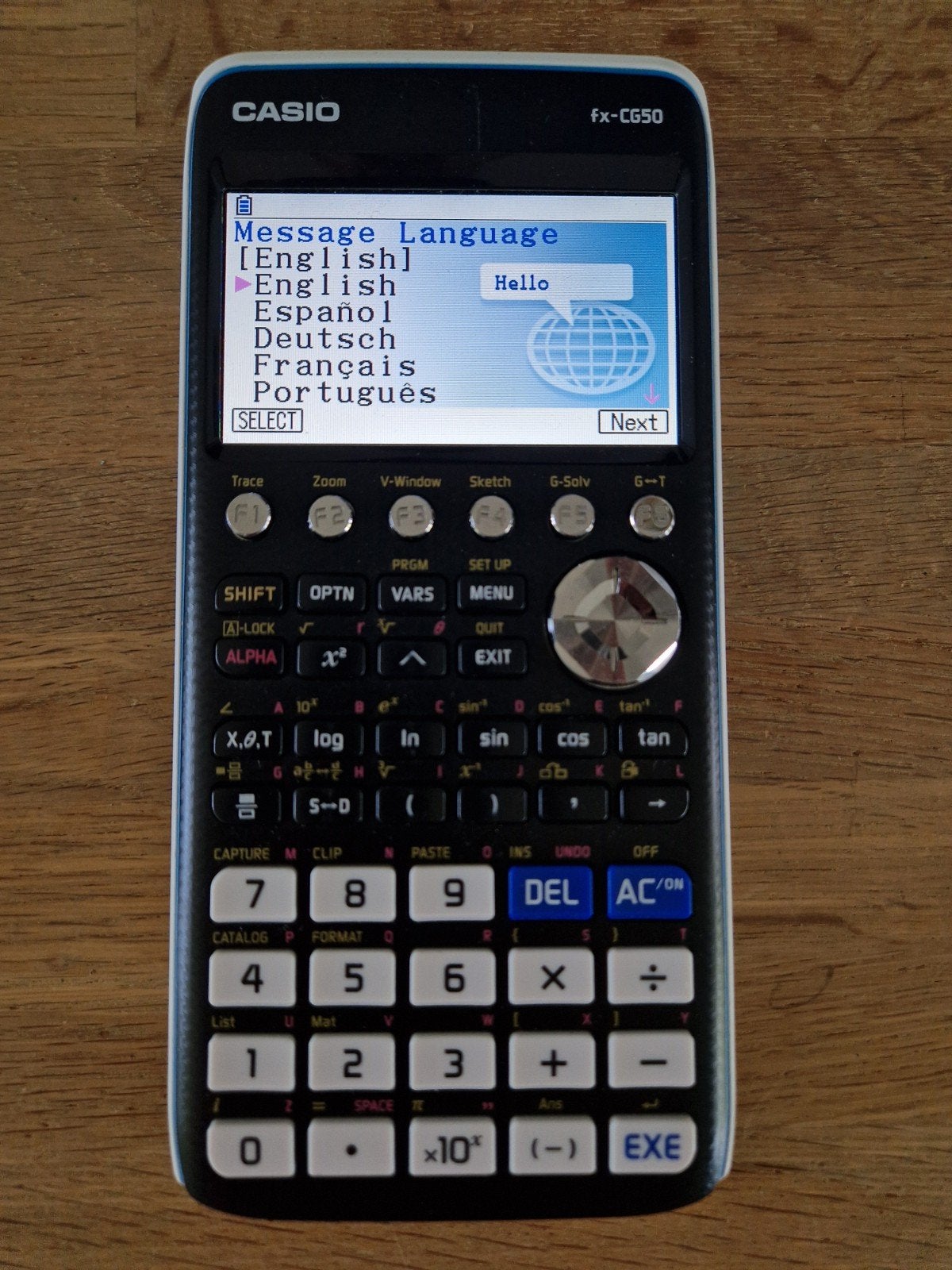 Casio fx-CG50 grafische rekenmachine, Ophalen of Verzenden, Grafische rekenmachine, Zo goed als nieuw