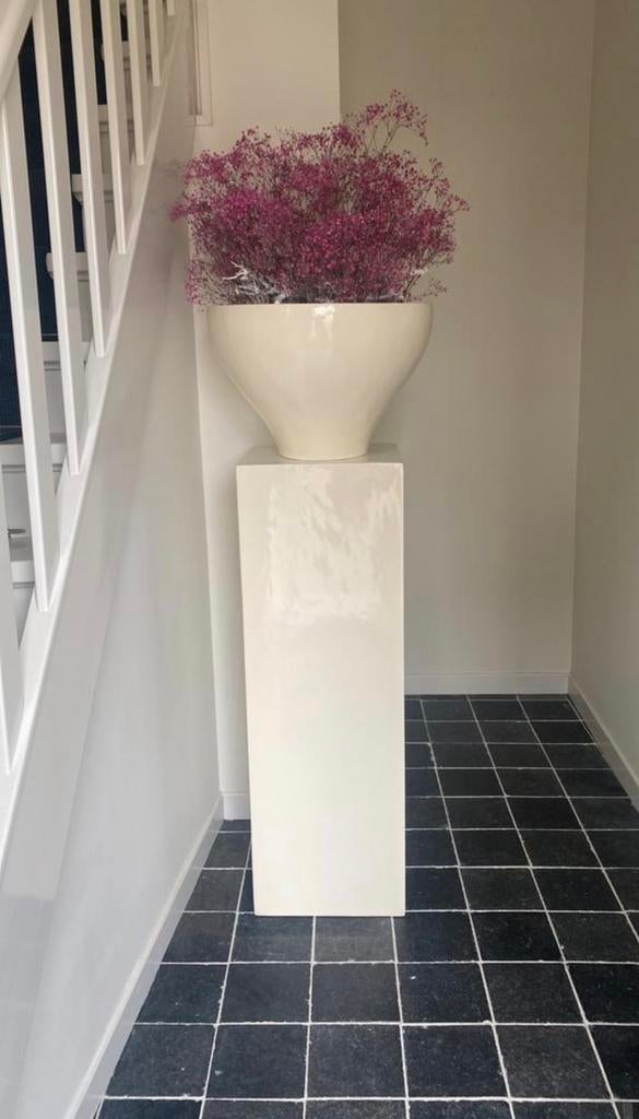 Zuil met pot en prachtig plantaardig object!, Ophalen, Nieuw